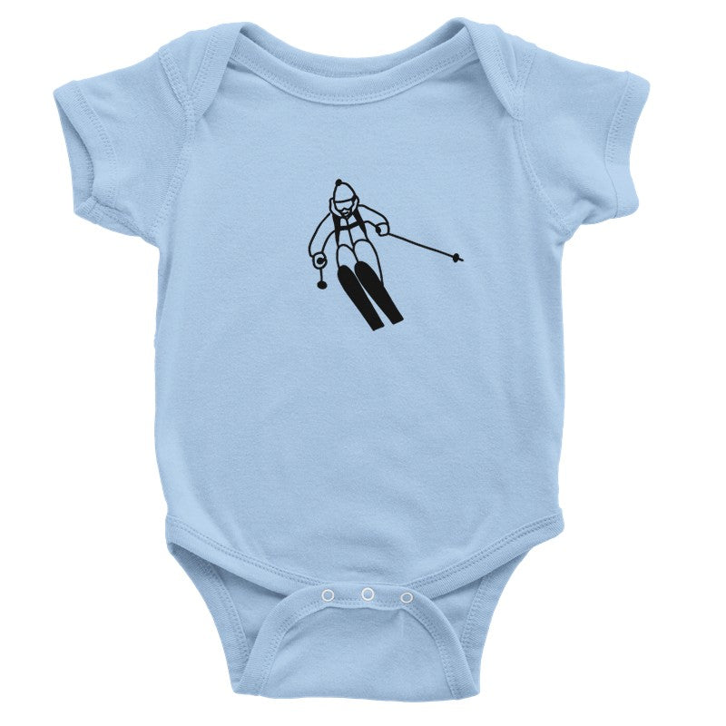 Baby Bodysuit with Ski Motif – A Perfect Gift for Future Skiers!