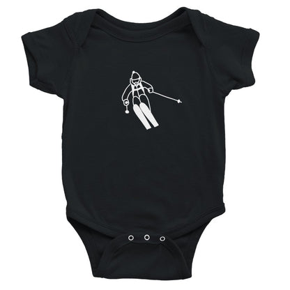 Baby Bodysuit with Ski Motif – A Perfect Gift for Future Skiers!