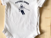 Baby body with ski motif