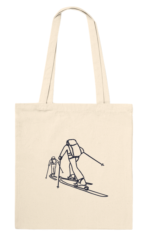 Ski Tour Tote Bag