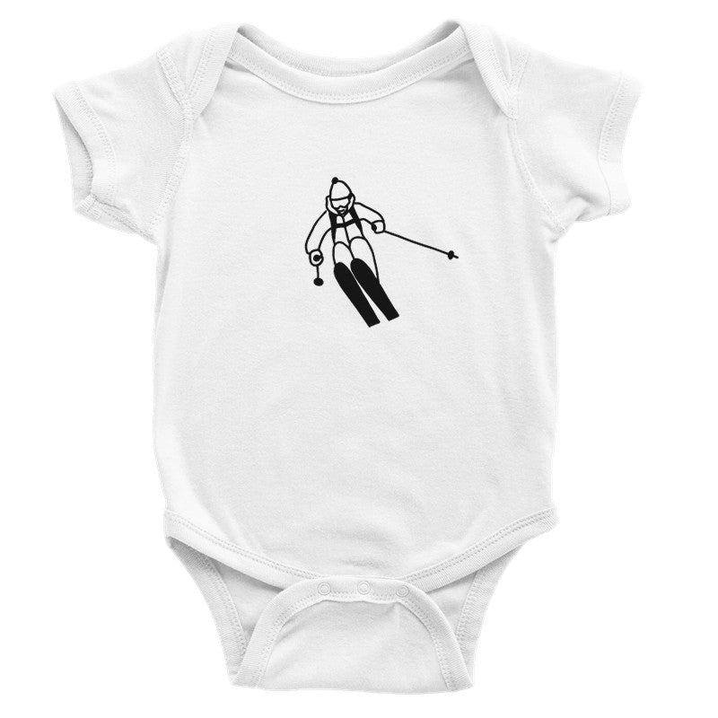 Baby Bodysuit with Ski Motif – A Perfect Gift for Future Skiers!